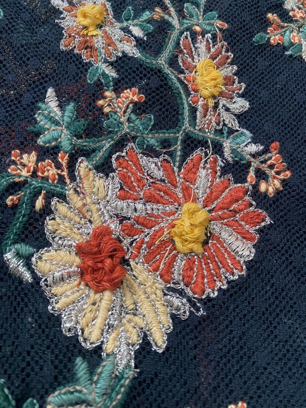Anthropologie Maeve Cadiz embroidered mesh top - Picture 9 of 15
